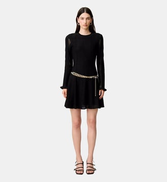 Robe patineuse maille lurex - Claudie Pierlot - Noir