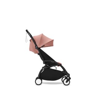 Poussette Yoyo3 6+ Ginger - cadre noir - Stokke - Orange