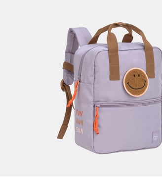 Mini Sac à dos carré Little Gang - Lassig - Violet
