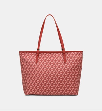 Grand sac cabas épaule Ikon - Lancaster - Rouge carmin