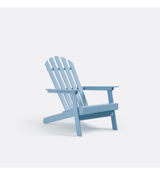 Fauteuil style Adirondack Zeda acacia - La Redoute Interieurs - Bleu grisé