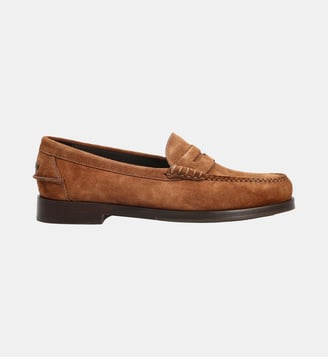 Mocassin cambridge - cuir velours - Fairmount - Marron clair