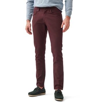 Jean droit en coton stretch Motion 2 - Rodd & Gunn - Grenat