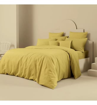 Housse de couette lin & coton - Garnier Thiebaut - Curry