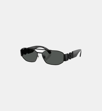 Lunettes de soleil Irrégulier VE2287 - Versace - Noir mat