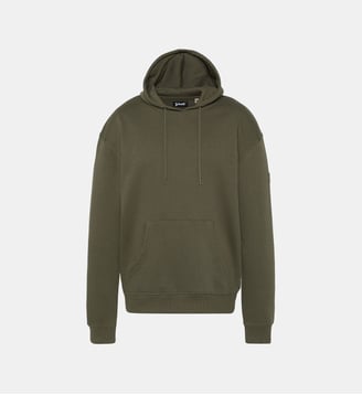 Sweatshirt uni à capuche - Schott - Kaki