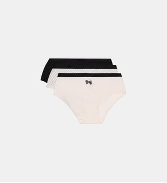 Lot de 3 Boxers Coton Les Pockets Coton - Dim - Blanc cassé