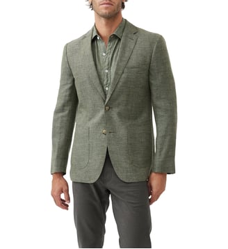 Veste blazer slim en laine et lin The Cascades - Rodd & Gunn - Juniper