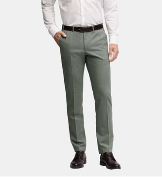 Pantalon de costume en laine regular Per-V Digel