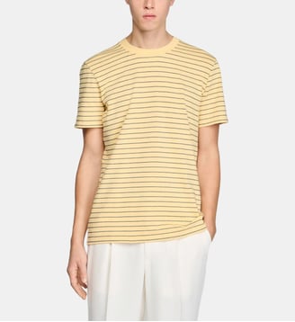 T-shirt à rayures - Sandro - Jaune et noir