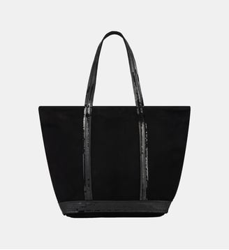 Cabas M Zippé en Cuir - Vanessa Bruno - Noir