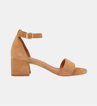 Sandales Verdi cuir velours - Jonak - Camel
