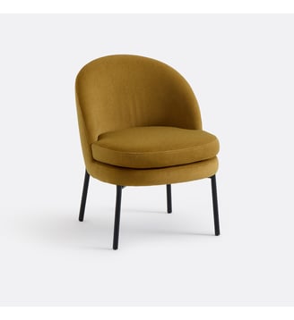 Fauteuil velours Nordie - La Redoute Interieurs - Ambre