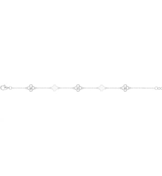 Bracelet Fiorenza en Argent avec diamant blanc - La Garçonne Diamant - Argent
