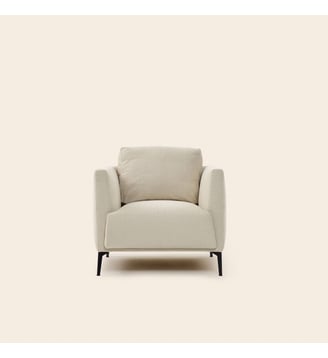 Fauteuil  Revêtement en tissu natté - Madura - Natté écru