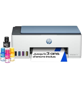 Imprimante jet d'encre Smart Tank 5106 - HP - Bleu