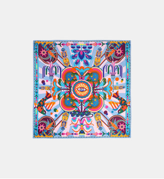 Foulard medium à motifs ENCHANTERED - Wild - Bleu