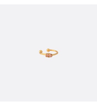 Bague d'oreille dorée light peach - BAGUETTE - Caroline Najman - Rose