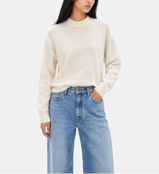 Pull en laine et cachemire - The Kooples - Écru