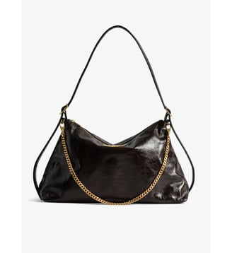 Sac Jim Vintage Patent - Zadig&Voltaire - Marron brownie