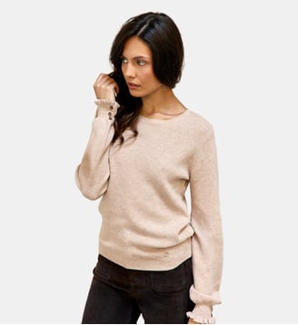 pull uni MELAKY - La Petite Etoile - Beige