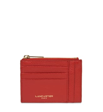 Porte-cartes Dune cuir grainé - Lancaster - Rouge