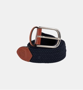 Ceinture tressée - Roland-Garros - Marine