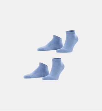 Socquettes Happy 2-Pack Coton - Falke - Denim clair