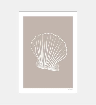 Poster   Seashell 01 - Emilie Luna - Poster & Frame - Multicolore