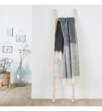 Plaid chaud motif chevrons - La Redoute Interieurs - Gris