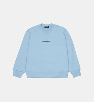 Sweat-shirt en coton de marque - Dsquared2 - Brouillard bleu