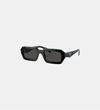 Lunettes de soleil Irrégulier PR A12S - Prada - Gris foncé