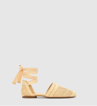 Espadrilles plates en raphia naturel GOLDIE - Castaner - Beige