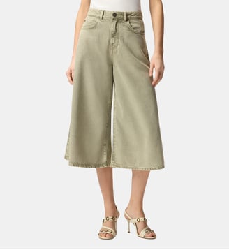 Bermuda long en denim - Pinko - Vert