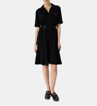 Robe chemise en microfibre -ROMYNE - Gerard Darel - Noir