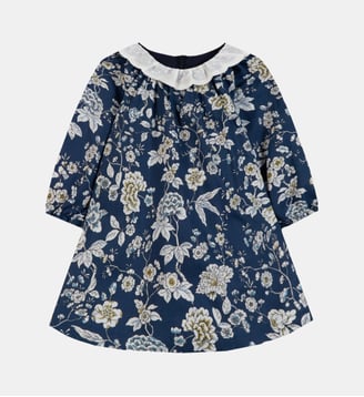 Robe -  coton imprimé Liberty - Tartine Et Chocolat - Marine