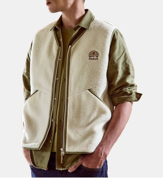 Polaire polyester TEILLAY - Faguo - Écru
