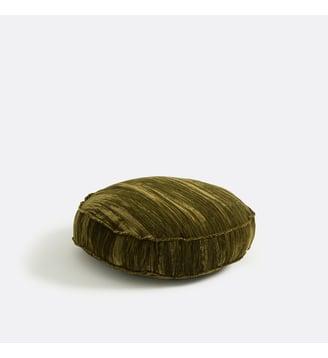 Coussin de sol diamètre 50 cm - La Redoute Interieurs - Kaki