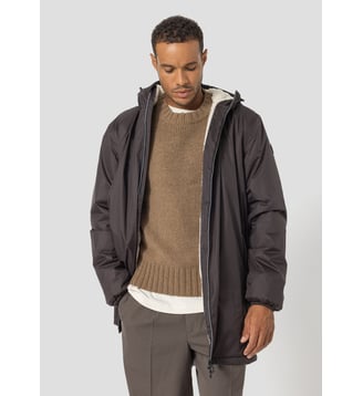 Imperméable doublé Glen sherpa - Jott - Café noir