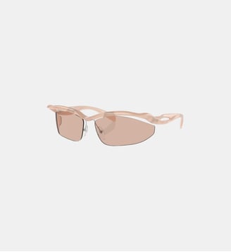 Lunettes de soleil Œil de chat PR A25S - Prada - Pêche opalescent