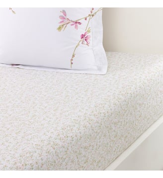 Drap housse en percale de coton Yves Delorme