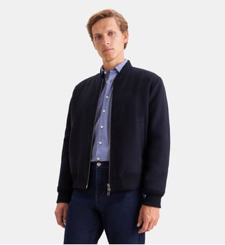 Bomber 1/1 Regular - Seidensticker - Navy