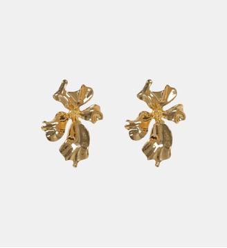 Boucles d'oreilles fleur - La Fée Maraboutée - Doré