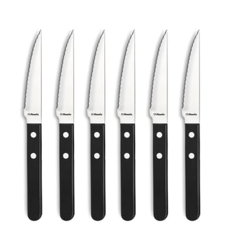 Coffret 6 couteaux steak - Amefa - Noir