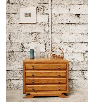 Commode en bois clair Garance N°113- Produit chiné - Debongout - Bois