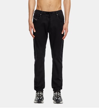Regular Regular Waist 2032 D-Krooley Joggjeans® - Diesel - Noir et gris foncé
