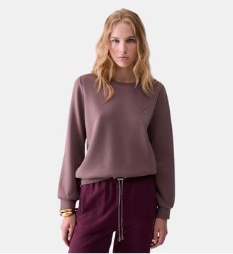 Sweat-shirt en scuba - Liu Jo - Rose foncé