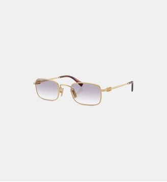 Lunettes de soleil Rectangulaire MU A53S - Sunglass Hut - Or
