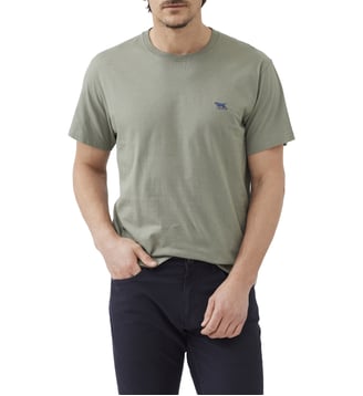 T-shirt slim en coton manches courtes Gunn - Rodd & Gunn - Eucalyptus
