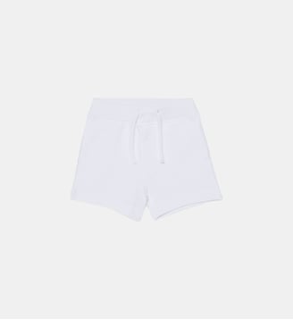 Short en molleton avec logo - Dsquared2 - Blanc